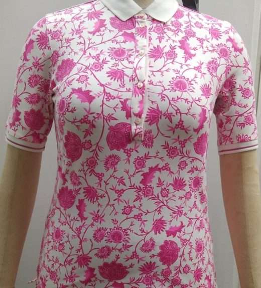 Ladies Pink Polo Shirts
