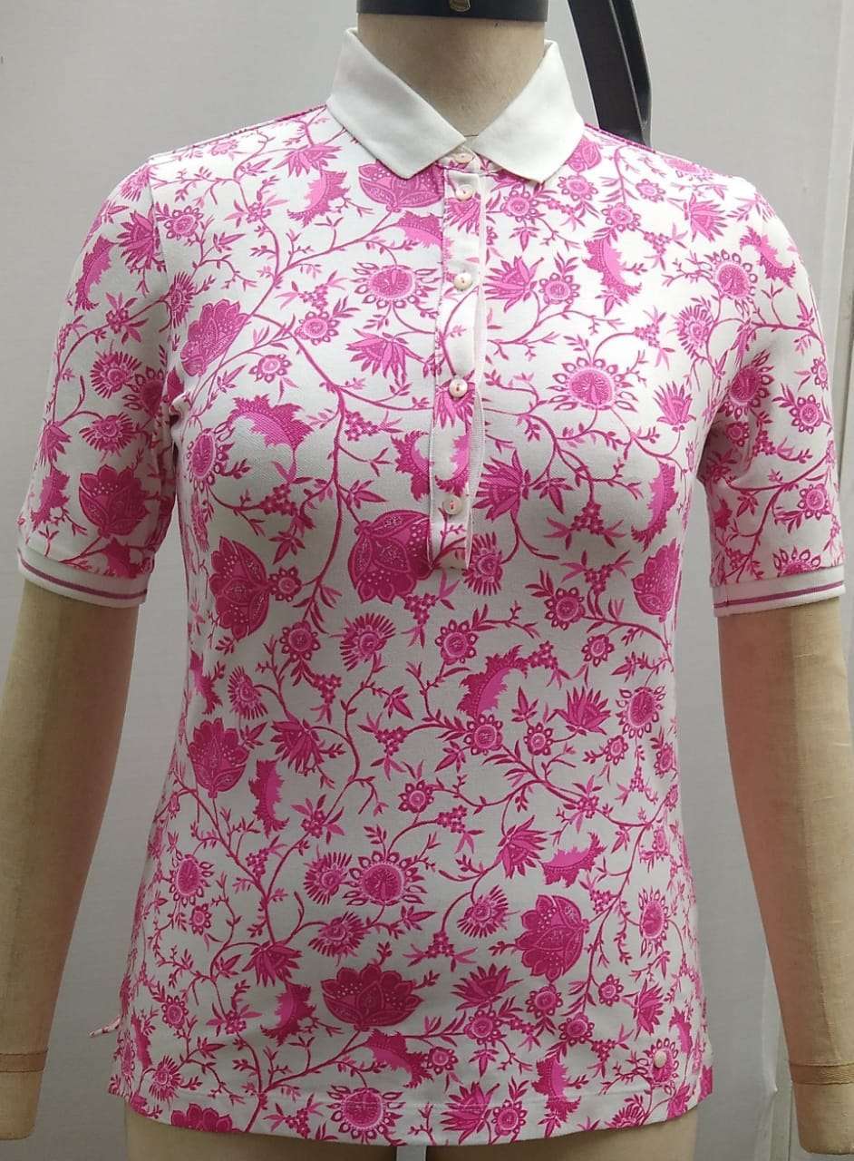 Ladies Pink Polo Shirts