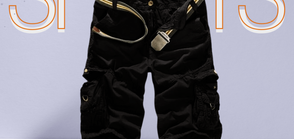 Men`s Short Jeans With Belt