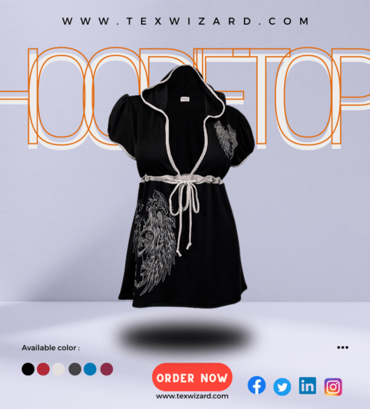 Texwizard Black Hoodies For Women