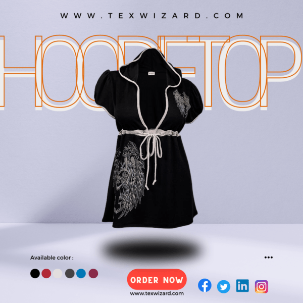 Texwizard Black Hoodies For Women