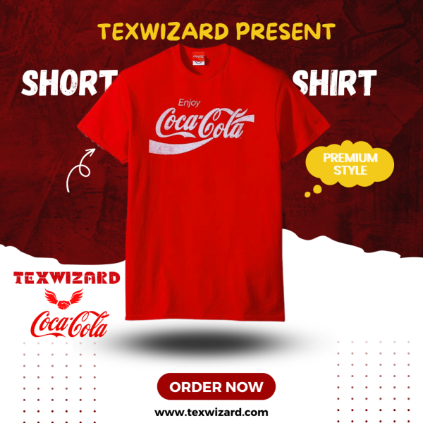  A Nostalgic Fashion Trend Men's Eighties Coke Short Sleeve TShirts
