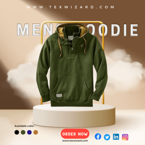 Texwizard Men's Tough as Buck Action Hoodie