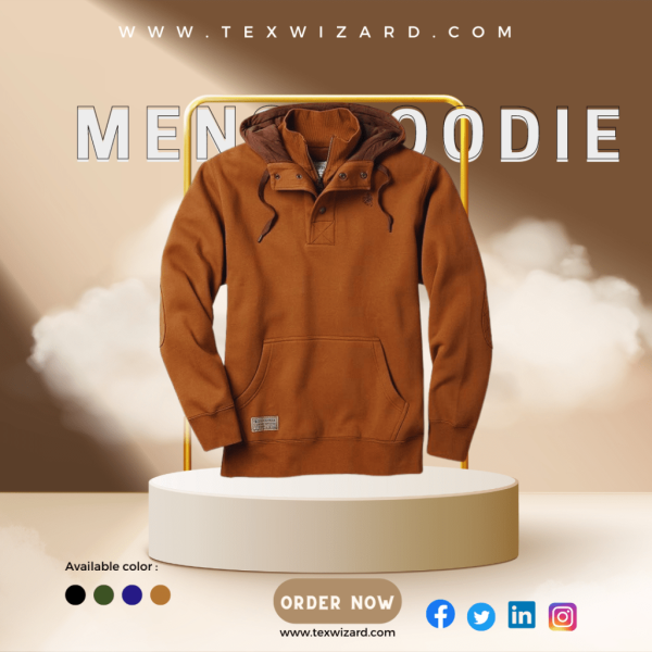 Texwizard Men's Tough as Buck Action Hoodie
