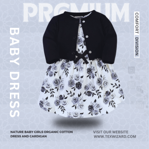 Baby Cotton Dress and Cardigan