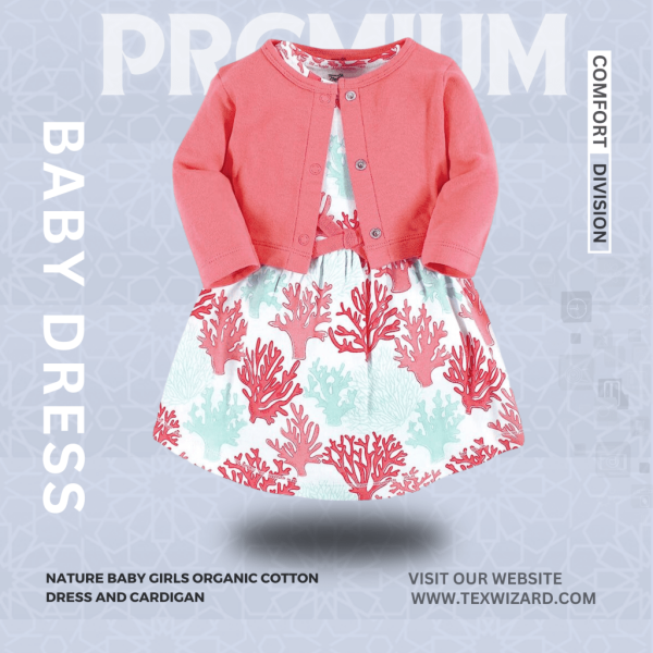 Baby Cotton Dress and Cardigan