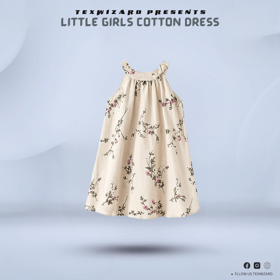 Little Girls Cotton Sleeveless Dress
