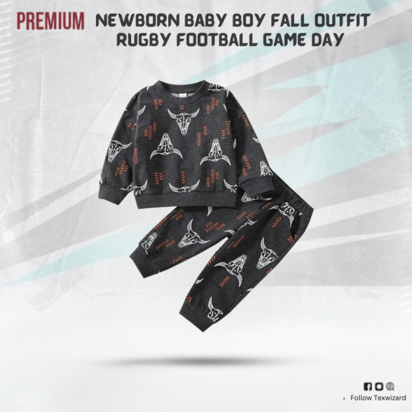 Newborn Baby Boy Fall Outfit Rugby