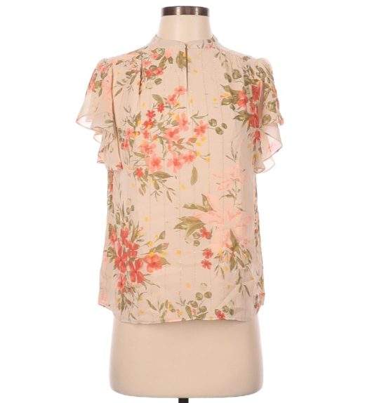 Short Sleeve Silk Top