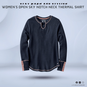 Women's Open Sky Notch Neck Thermal Shirt |