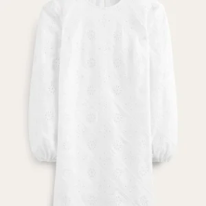 Broderie Mini Shift Dress