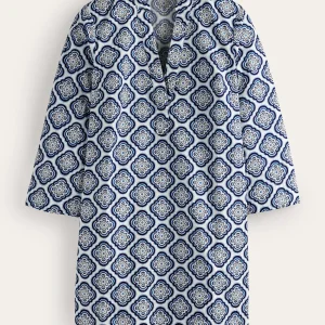 Notch Neck Mini Shift Dress