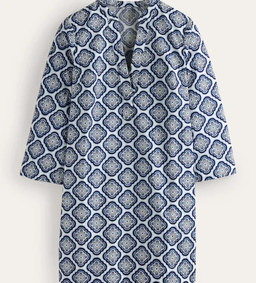 Notch Neck Mini Shift Dress