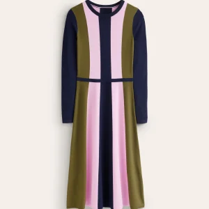 Colour Block Knitted Dress