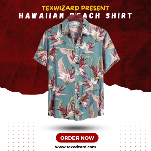 hawaiian beach button shirt