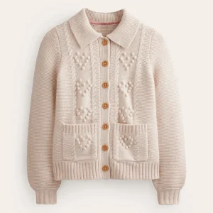 Chunky Bobble Heart Cardigan