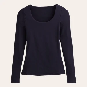 Double Layer Scoop Long Sleeve