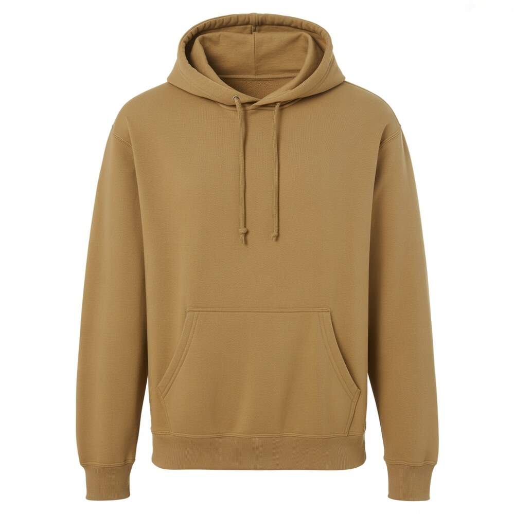 Premium men’s hoodie made from high-quality cotton fleece fabric, perfect for winter wear and bulk garment sourcing